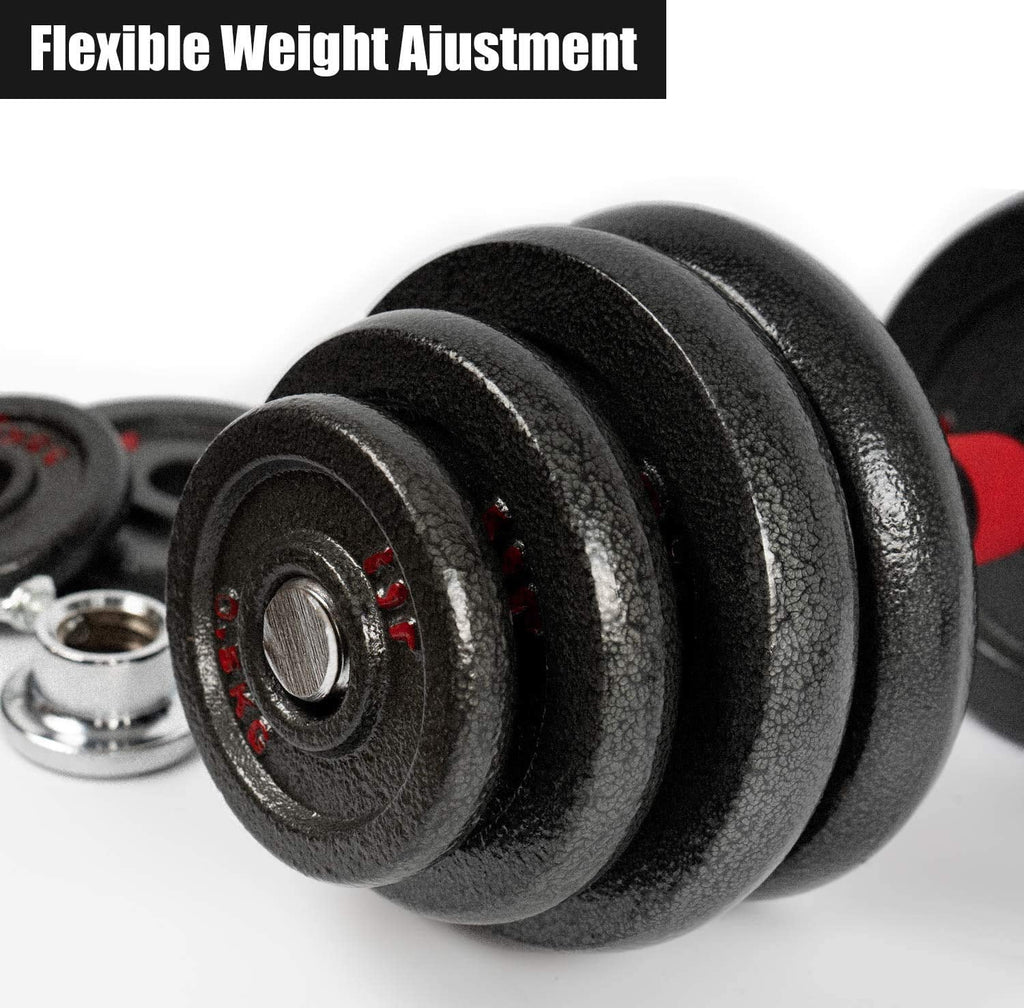 Adjustable Dumbbell Set 10-66 lbs with Weight Plates N862