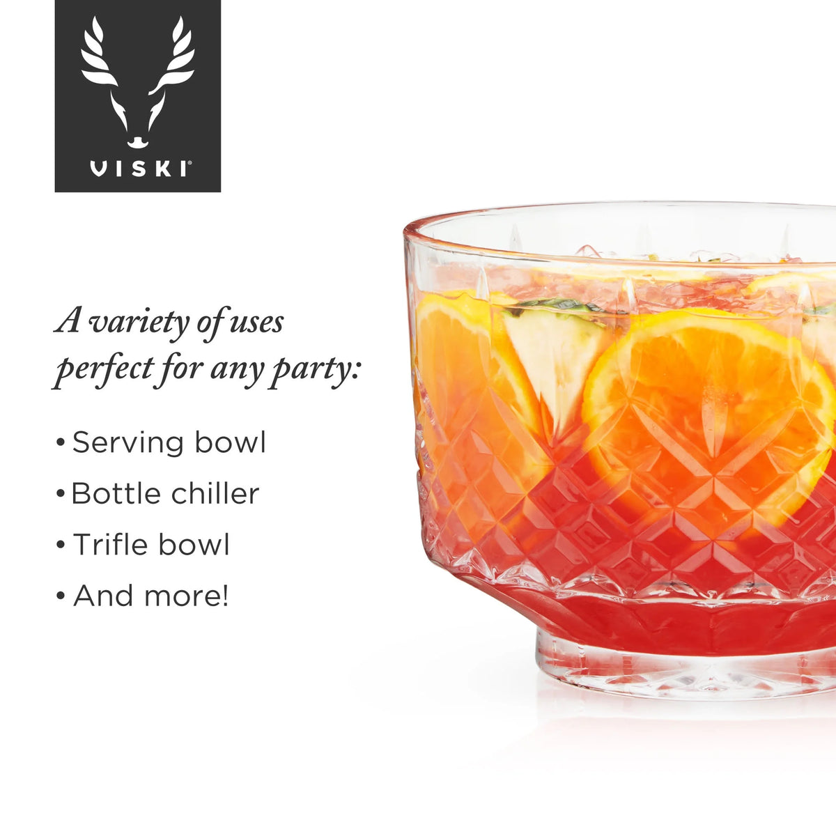 Cut Crystal Punch Bowl Set with 8 Tumblers, Dishwasher Safe A7101