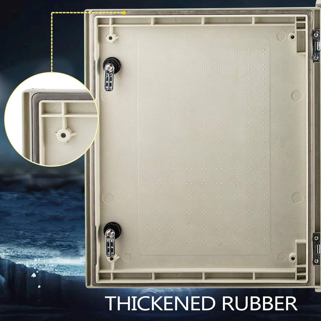 20 x 16 x 8 Inches Wall Mounted Waterproof Electrical Enclosure with Mounting Plate F184339