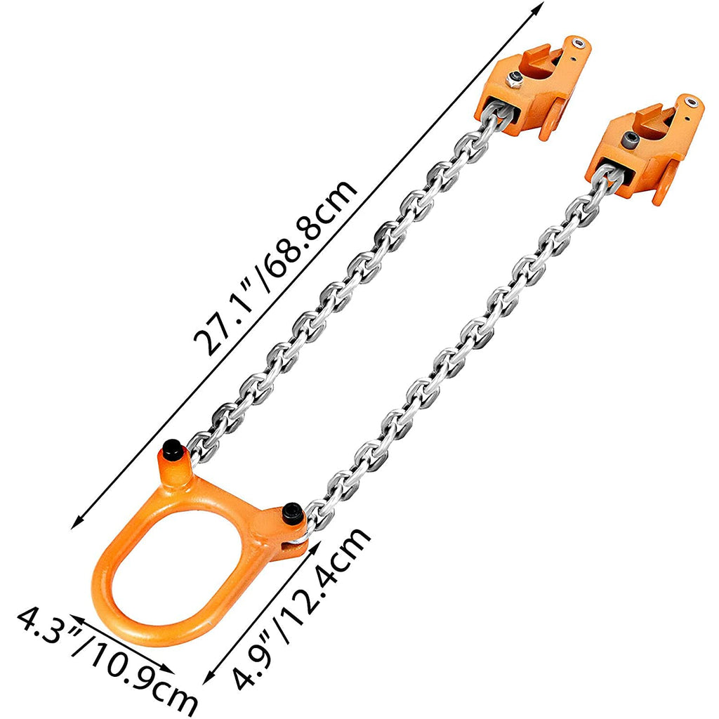 Chain Drum Lifter with G80 Lifting Chain, Alloy Steel Frame B53895