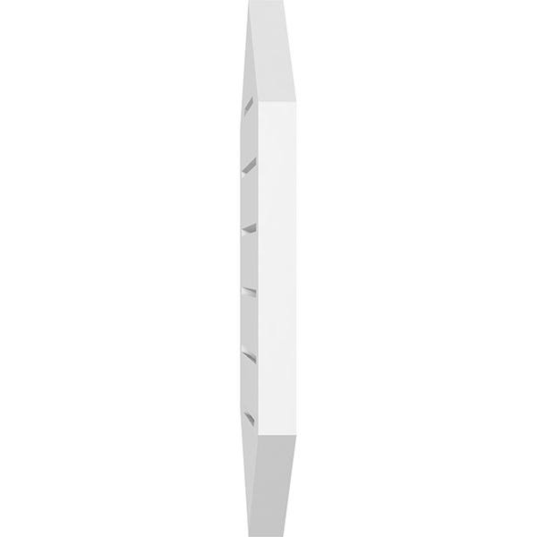 22x22W x 22x22H Vertical Peaked Surface Mount PVC Gable Vent X5740