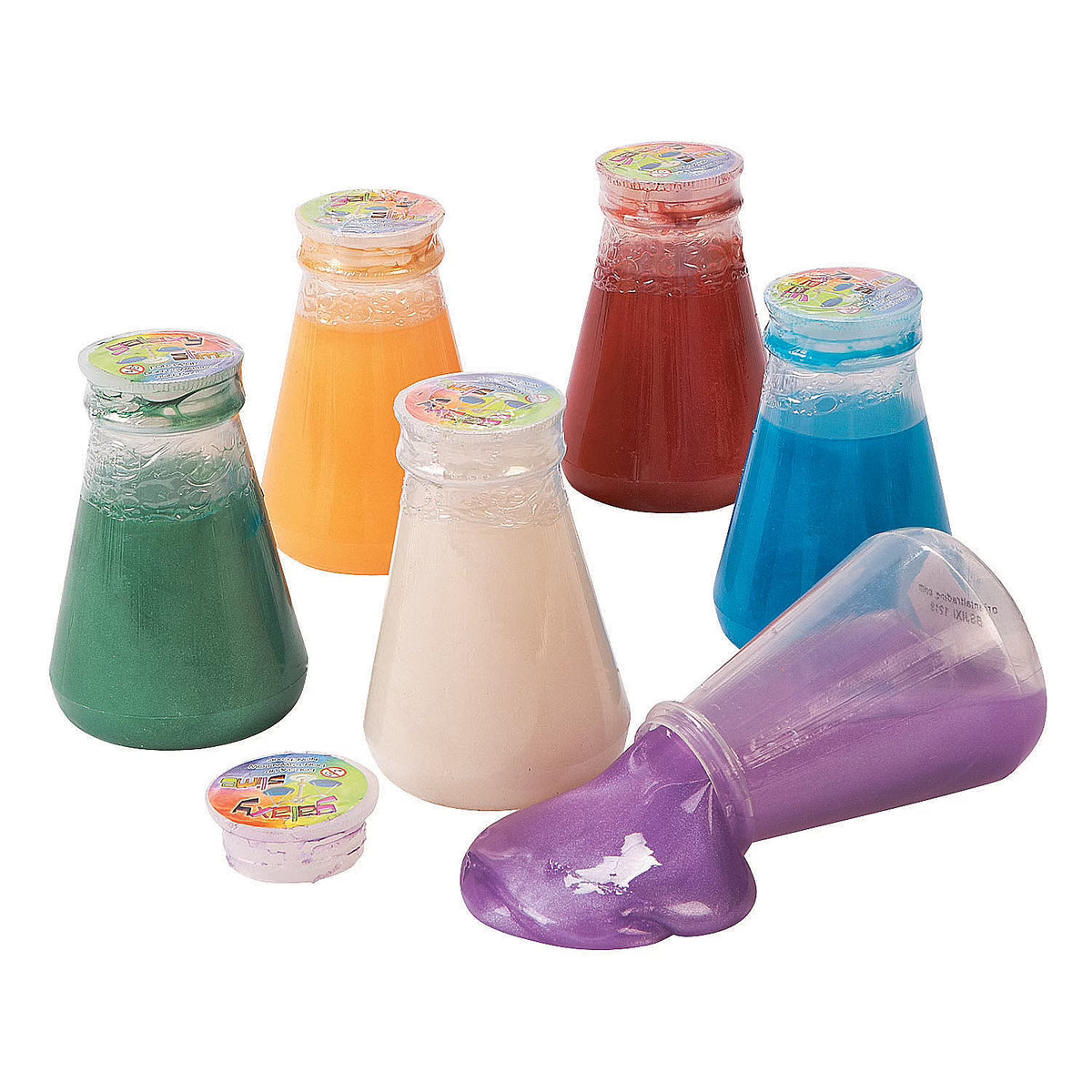 12 Pieces Metallic Slime in Laboratory Flask Z71746