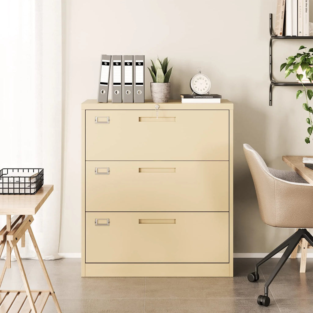 3 Drawer Metal File Cabinet with Lock G4675