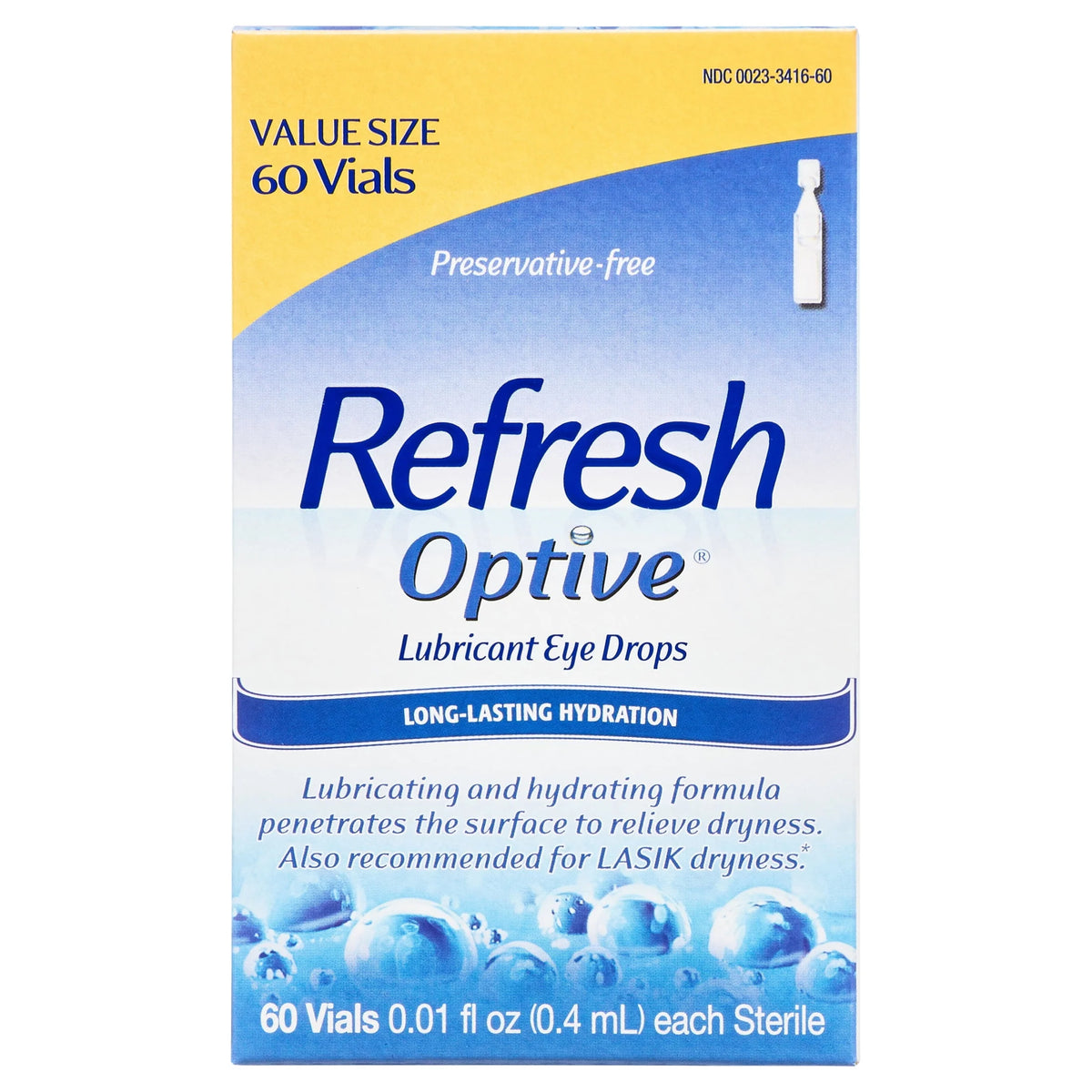 60 Count 0.4 ml Lubricant Eye Drops C790