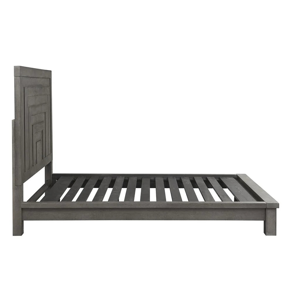 Dark Gray King Platform Bed D61667