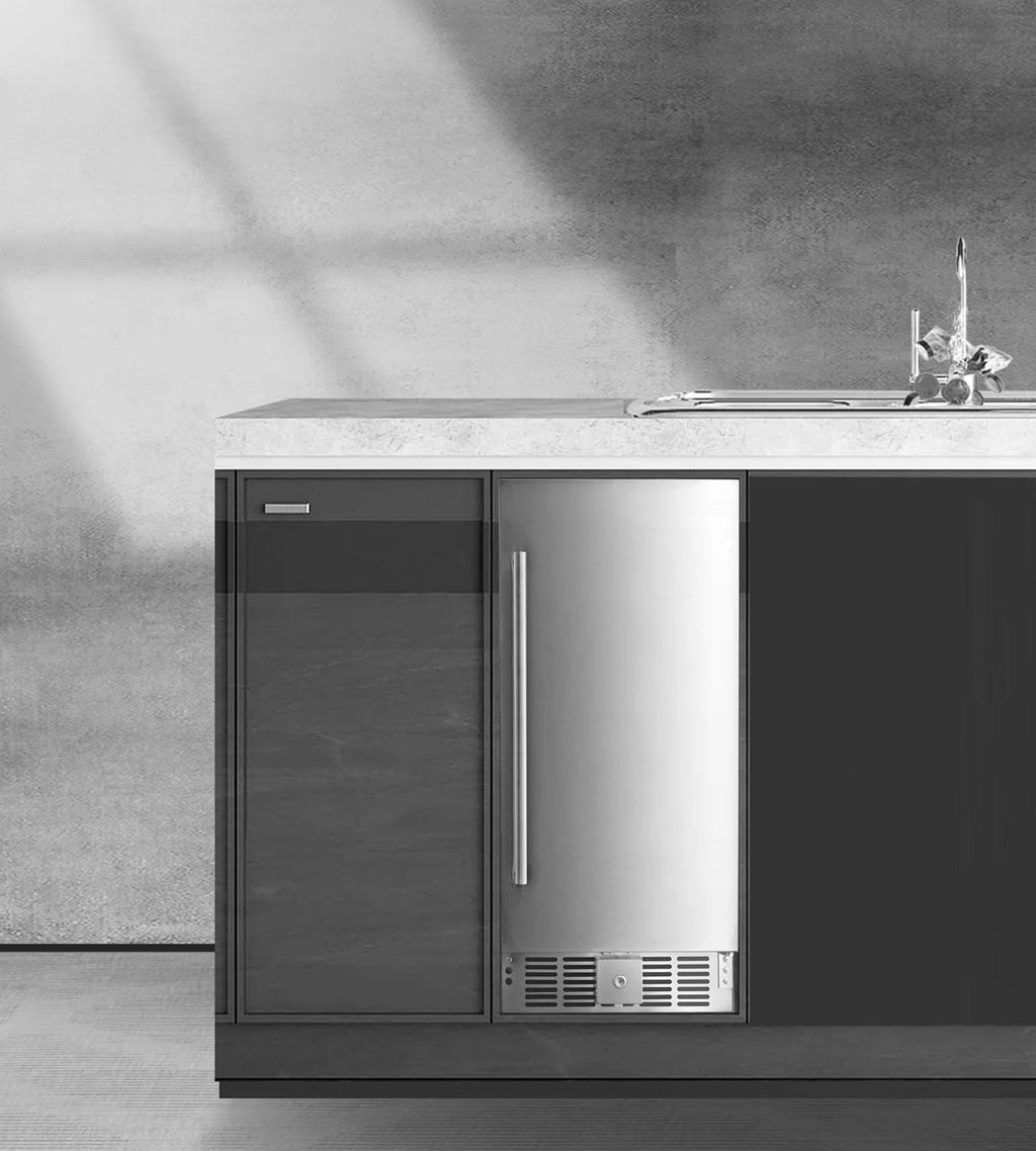 2.9 Cubic Feet Built-In Stainless Steel Mini Fridge T2000