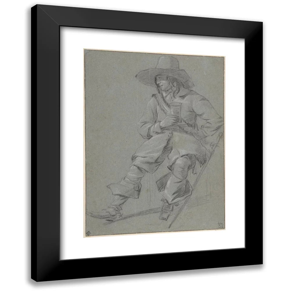 Black Modern Framed Art Print F3368