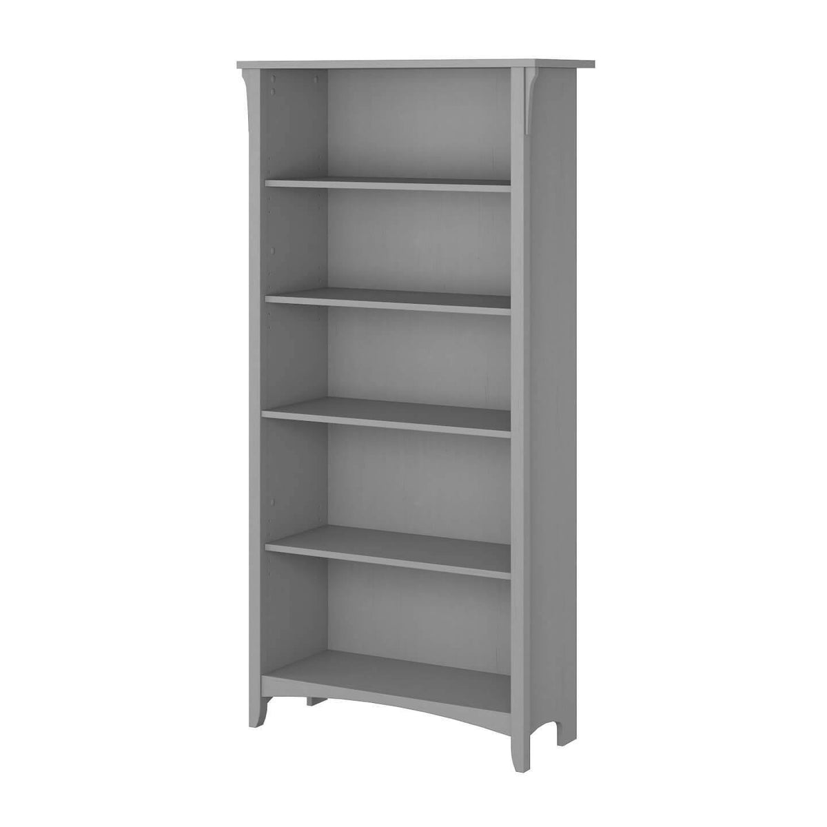 5 Shelf Bookcase Vintage Black V60528