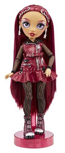 Burgundy Red Fashion Doll with 2 Designer Outfits and Accessories A2809