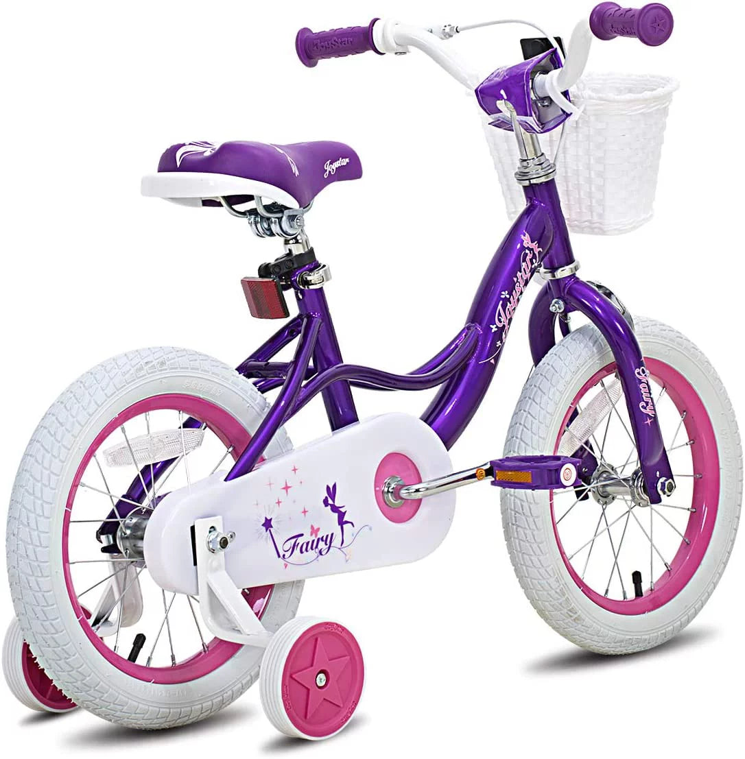 Pink 18 inch Kids Bike with Training Wheels R7892