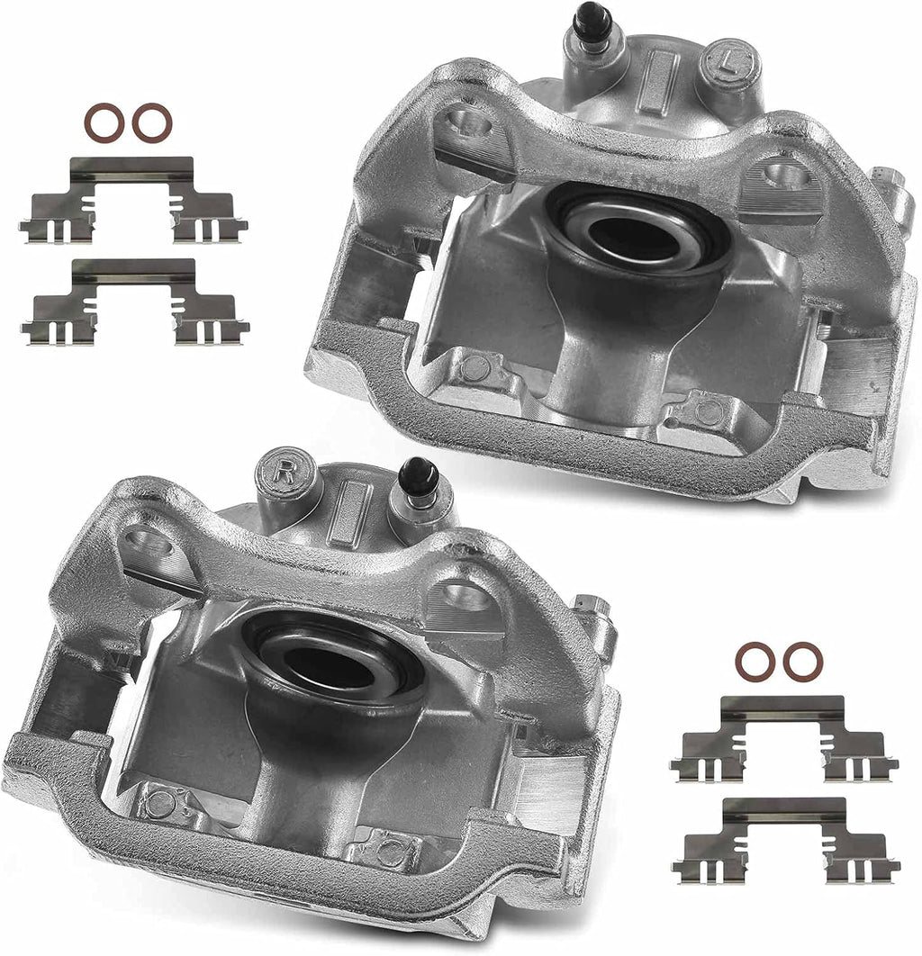 Disc Brake Caliper Assembly with Bracket Rear Left Driver Side Pack of 2 K70771