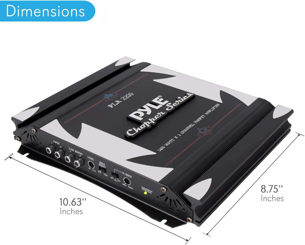 1400W Dual Channel Bridgeable MOSFET Car Stereo Amplifier L7183