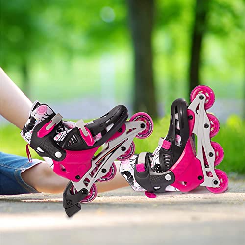 Pink Adjustable Inline Skates V155386