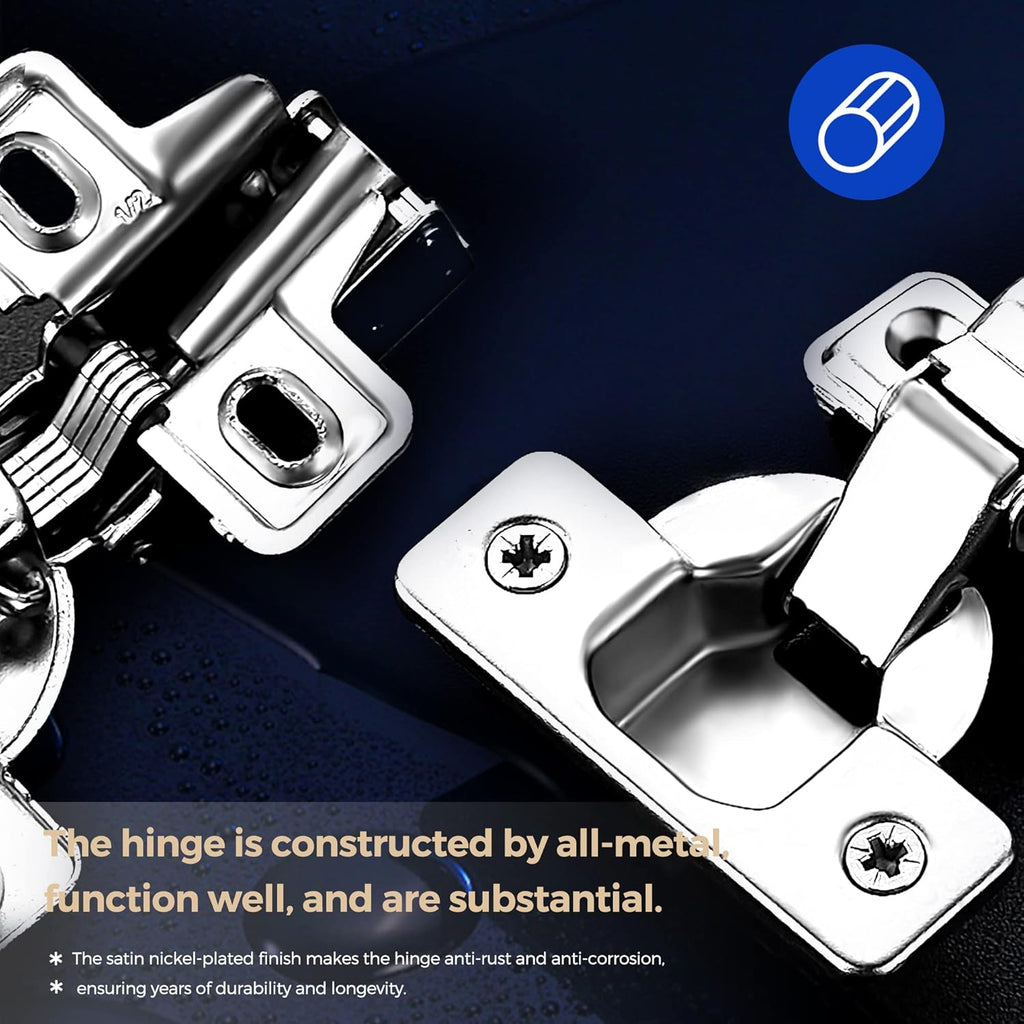 60 Pack Soft Close Concealed Cabinet Hinges J7299