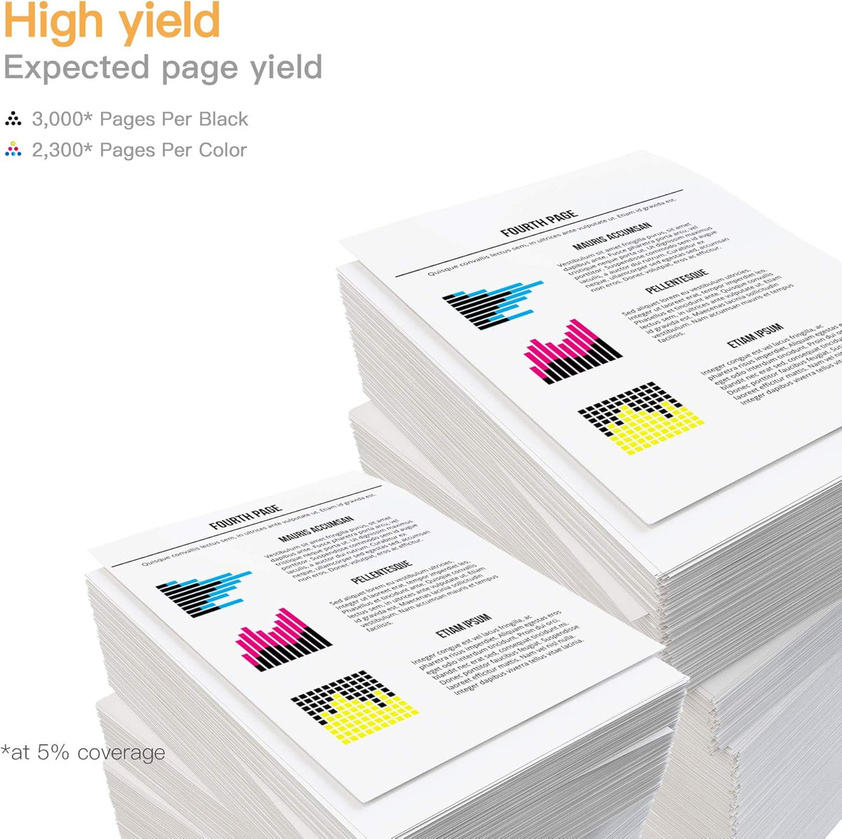 Black Cyan Magenta Yellow 4 Pack Toner Cartridge D40040