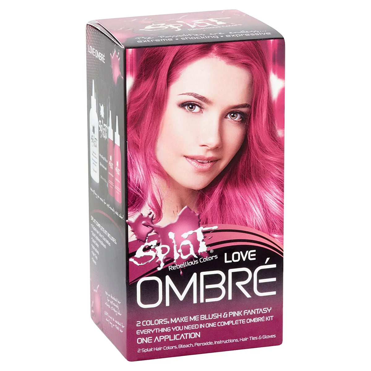 Splat Hair Color Pink F602