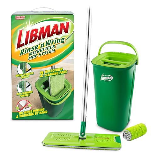 Microfiber Wet & Dry Mop and Bucket System with 4 Pads K28183