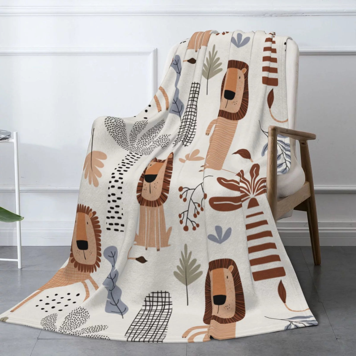 Flannel Throw Blanket 50 x 70 inches J12873