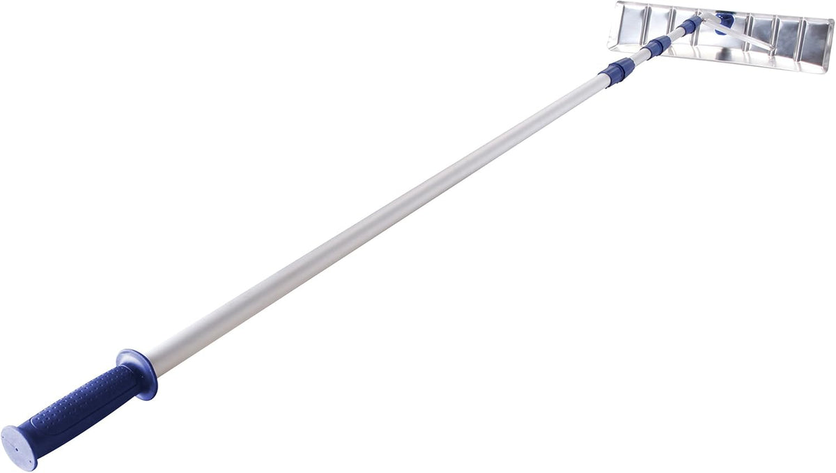 21' Telescoping Snow Shovel Roof Rake with Poly Blade P912