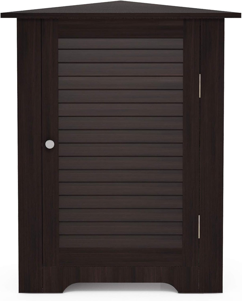 White Corner Louver Door Cabinet Q51278
