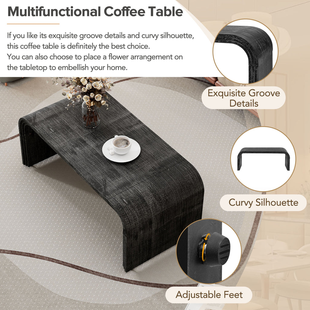Antique Black Coffee Table O1251