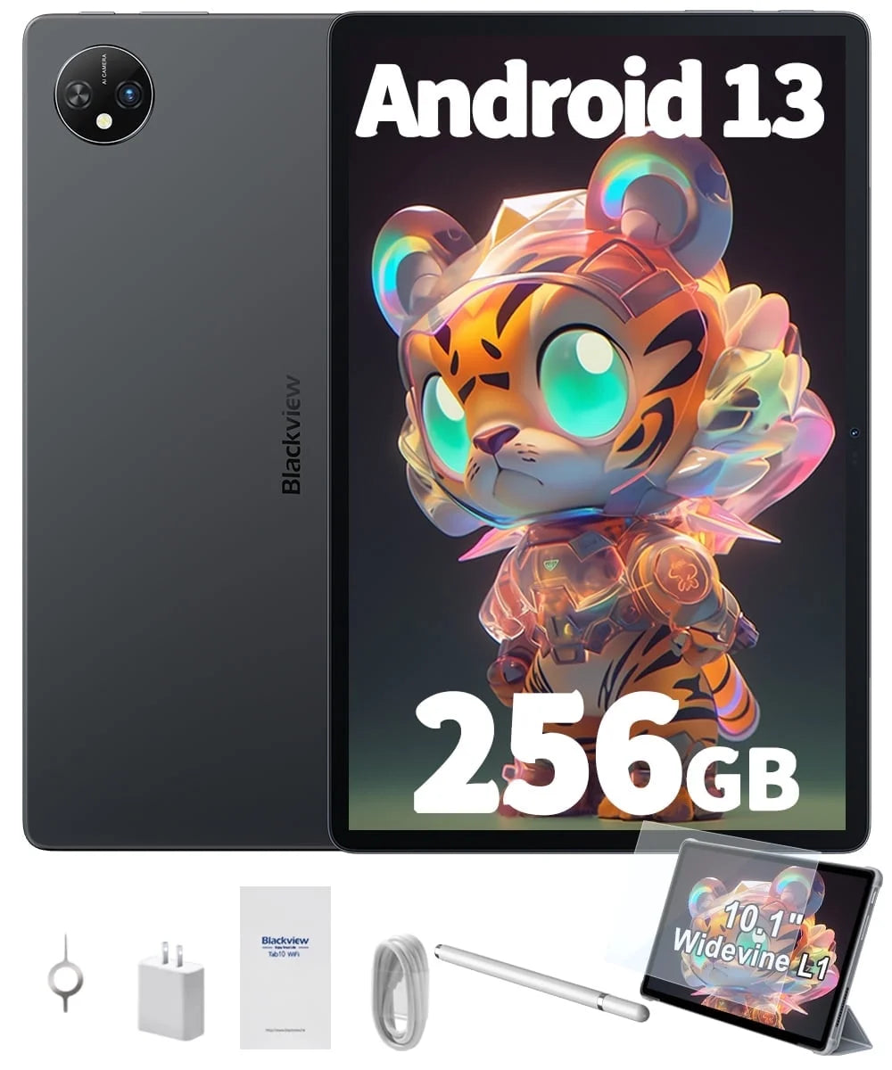 10 inch Tablet 64GB ROM 8GB RAM Android 13 Gray X8221
