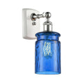 White and Polished Chrome 1 Light Sconce X399651