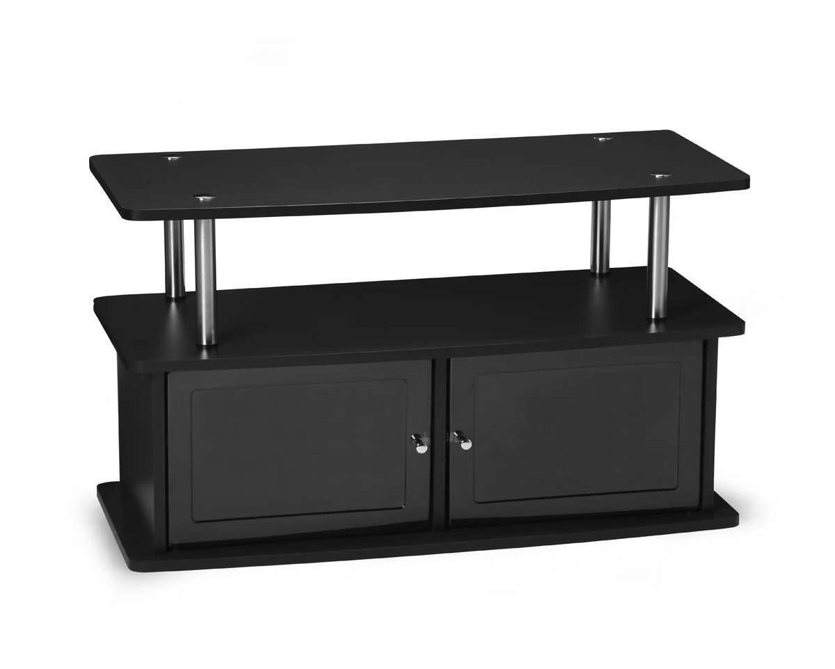 Black TV Stand with Two Cabinets M540
