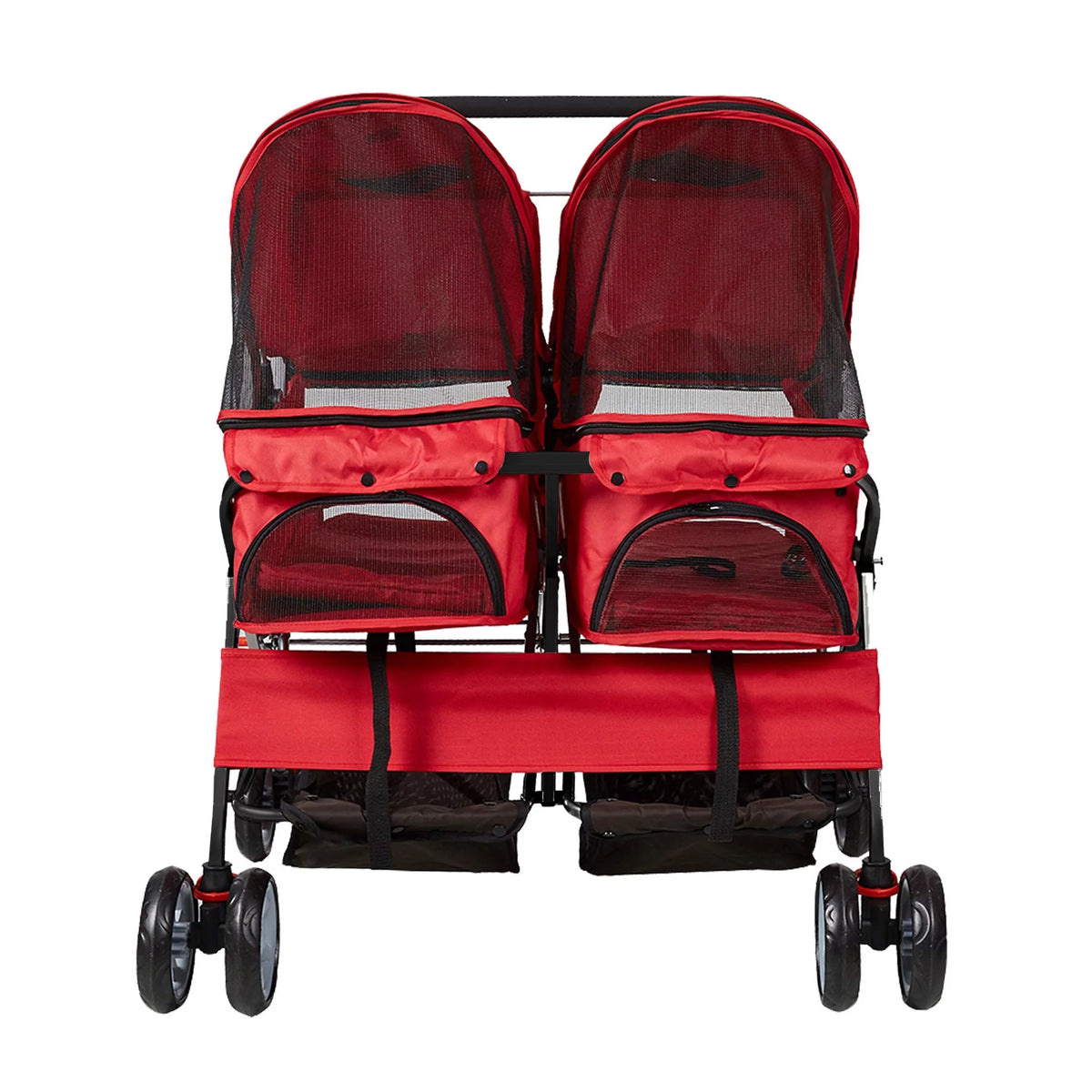 Blue Foldable Double Pet Stroller U106