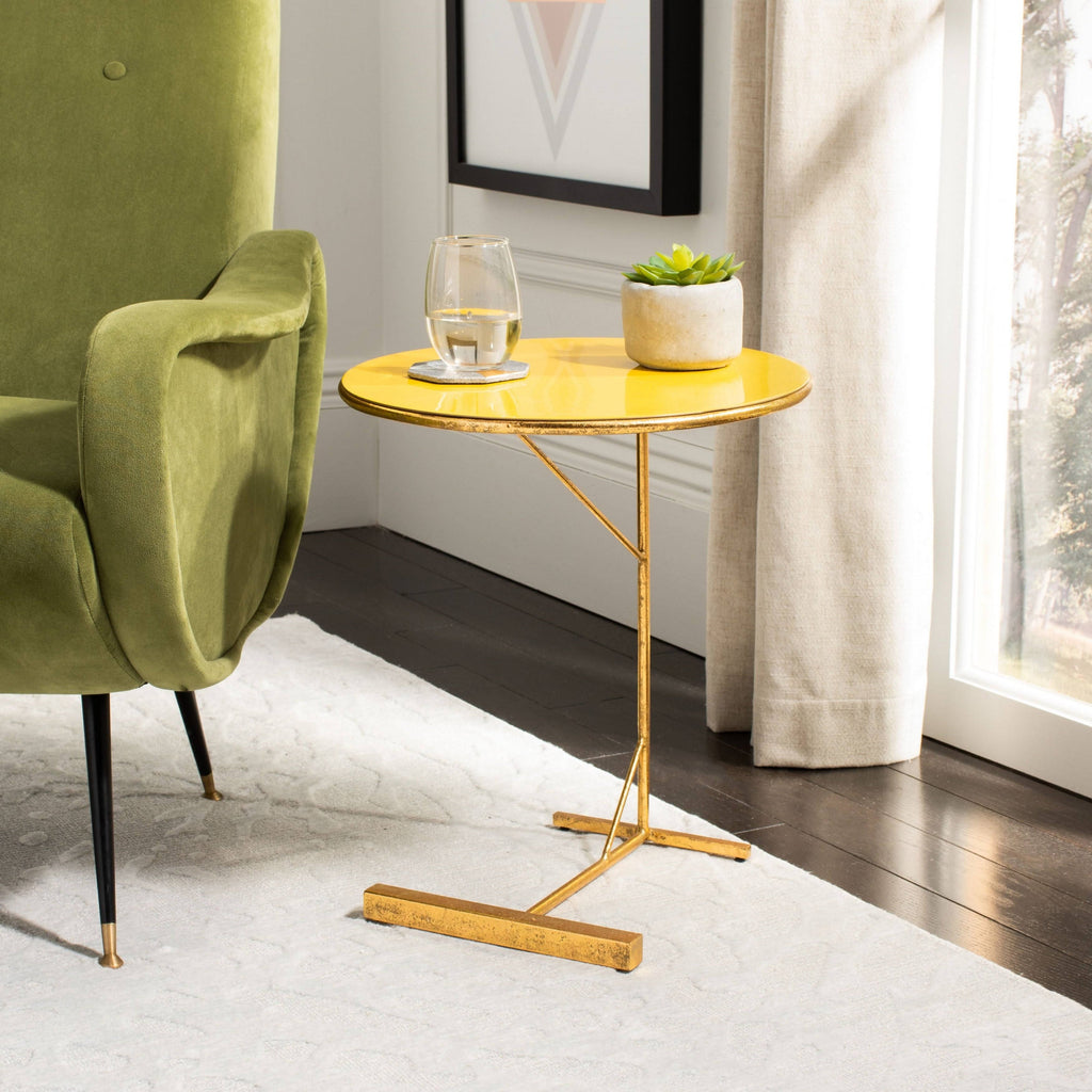 Round C Table Yellow/Gold M44661