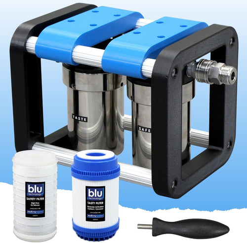 0.2 Micron 2 Stage RV Water Filter System with 5-inch Filters Z22639