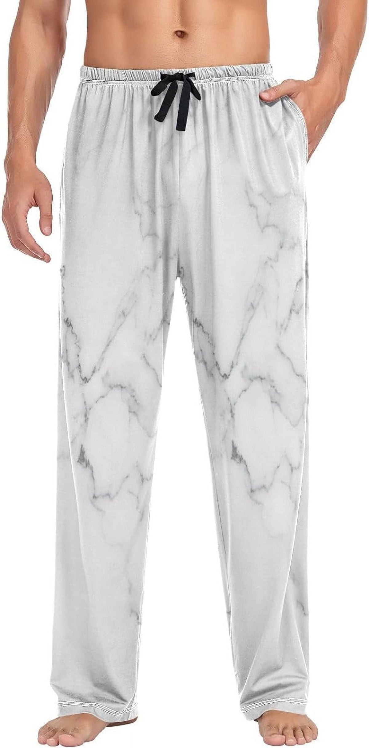 Grey Cotton Pajama Pants Sleepwear Bottoms S-XXL P915