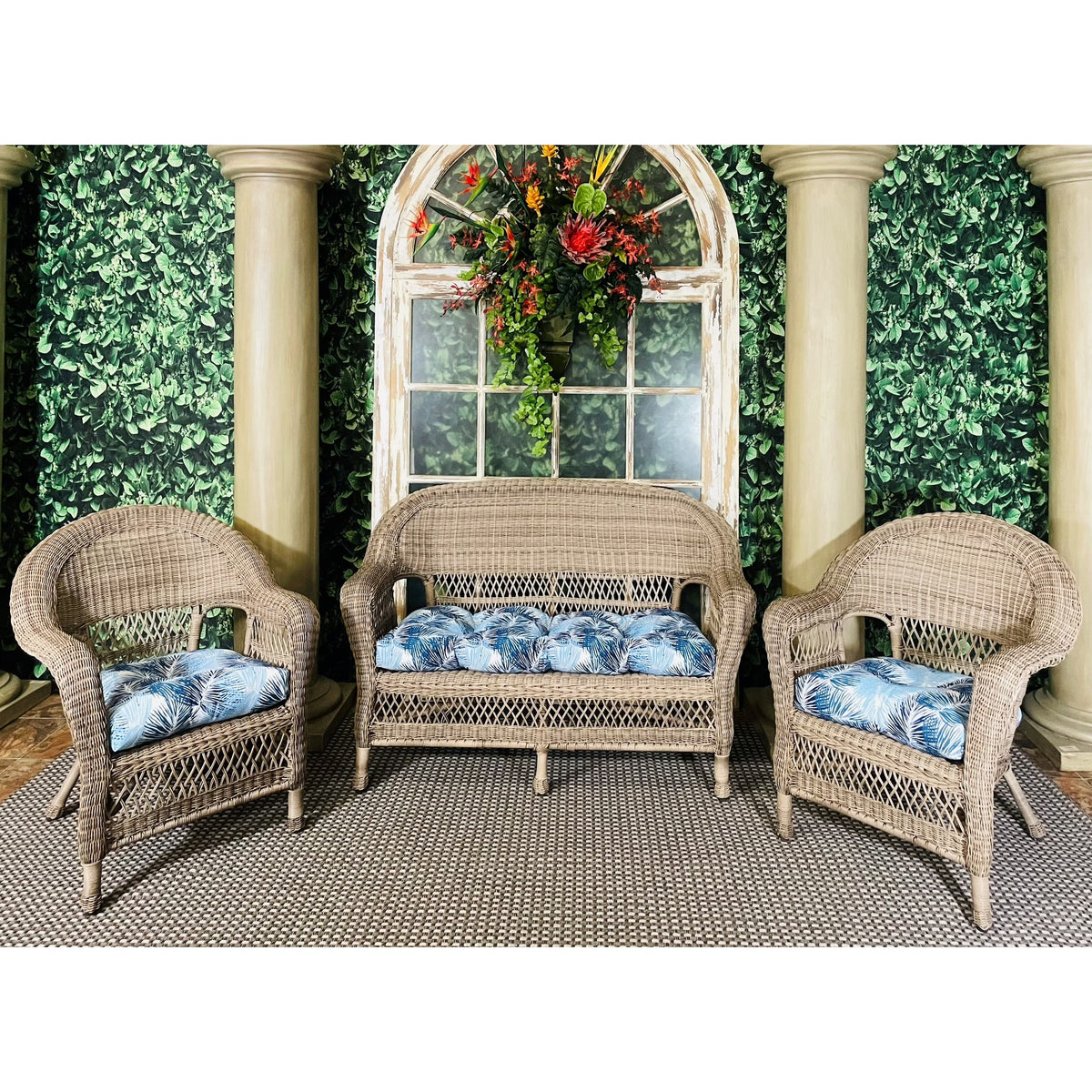 3 Piece Cushion Set Caesar Indigo L130658