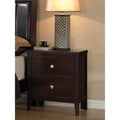Cappuccino 2-drawer Wooden Nightstand O1151