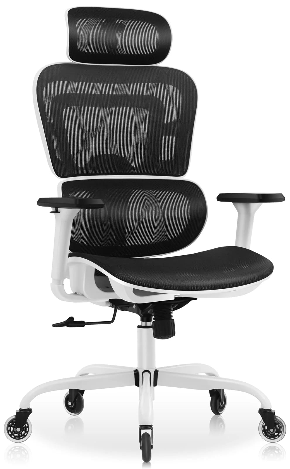 Black High Back Ergonomic Office Chair with Lumbar Support E7115
