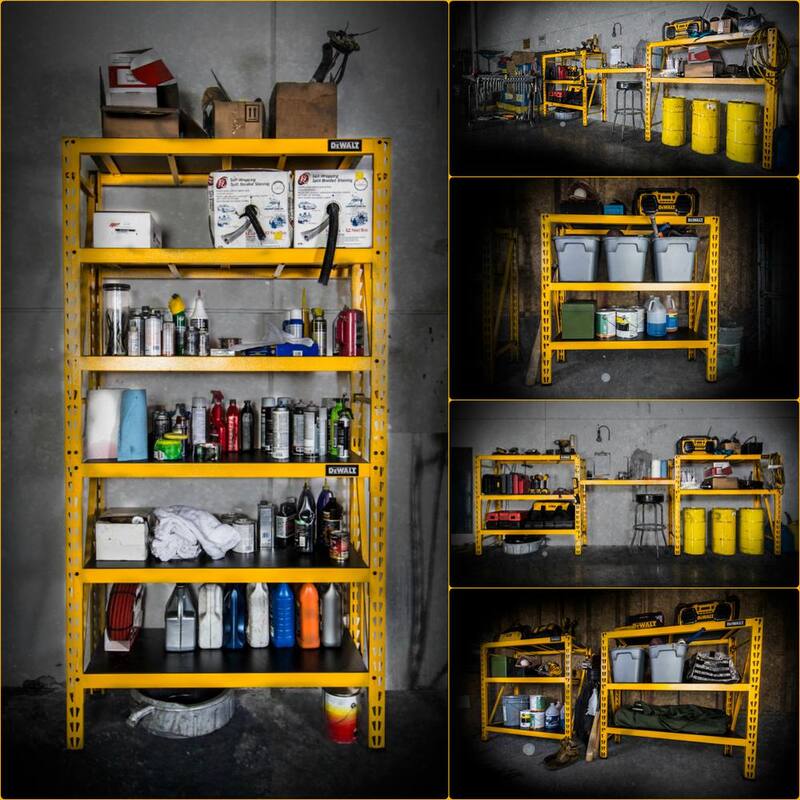 Yellow 3-Tier Steel Storage Shelving Unit F85427