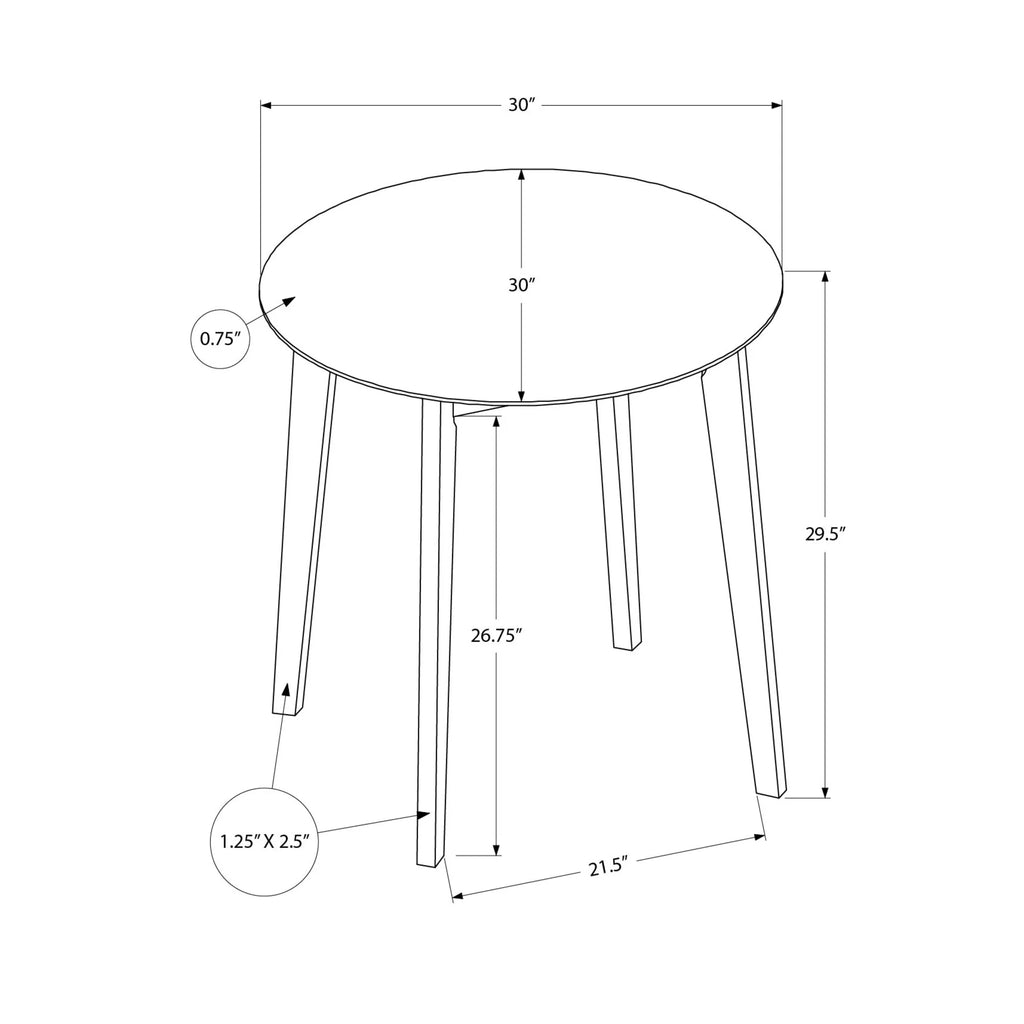 Round Wood Dining Table O574543