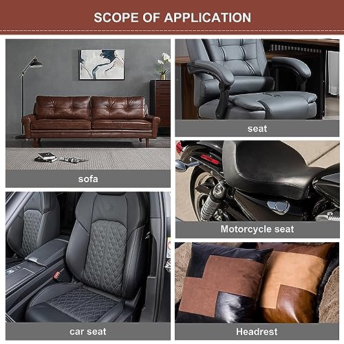 Self Adhesive Leather Repair Patch, 30 in x 16 in Large Leather Patches I644