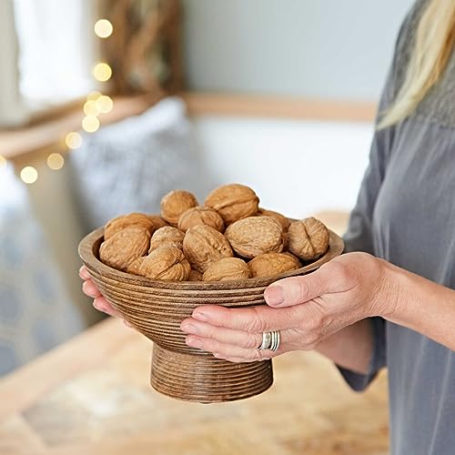 Wooden Mango Wood Serving Bowl D385755