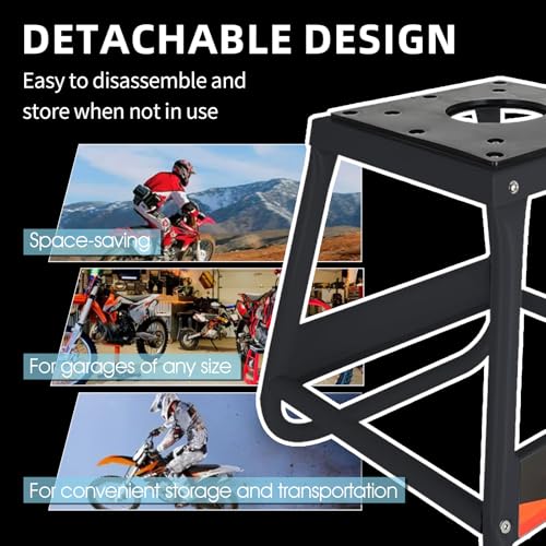 Black Detachable Anti Slip Motorcycle Stand U131415