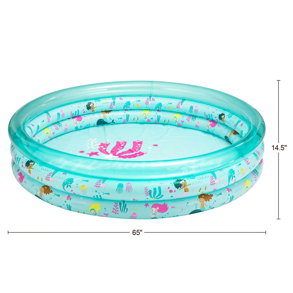 Blue Inflatable Round Swimming Pool Z31711