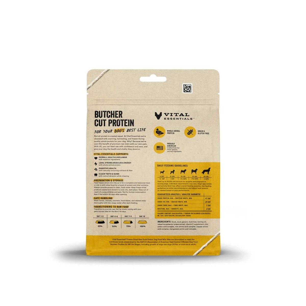 Freeze-Dried Raw Duck Dog Food W895870