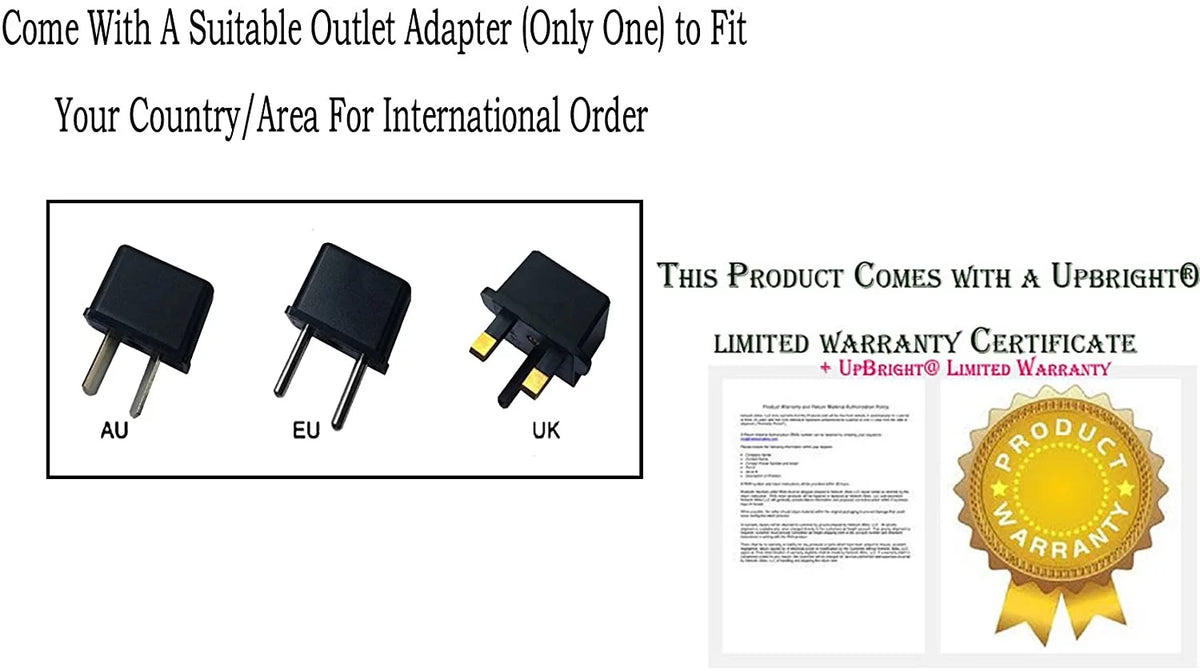 Crestron QM-MDM3X1 Power Supply Cord Cable Charger B95688