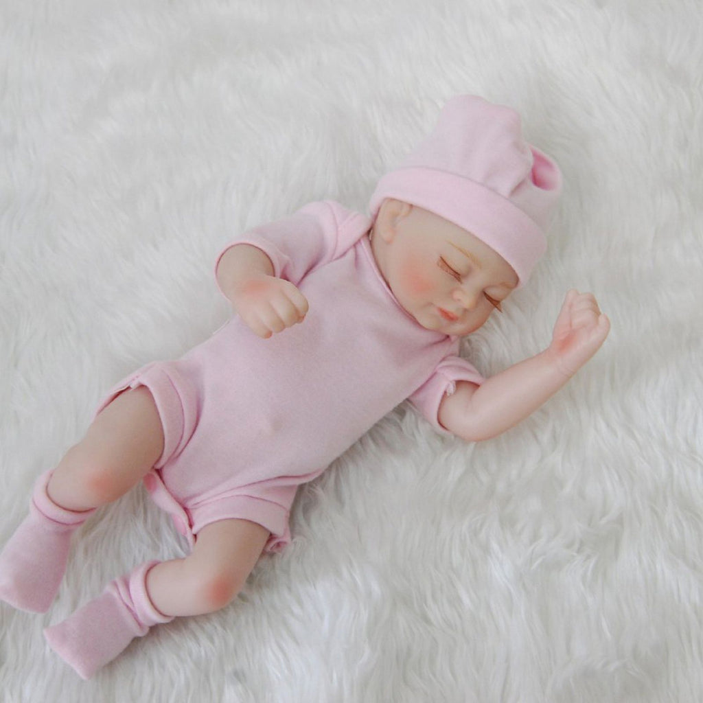 10inch Full Body Silicone Reborn Baby Doll with Clothes & Accessories O355