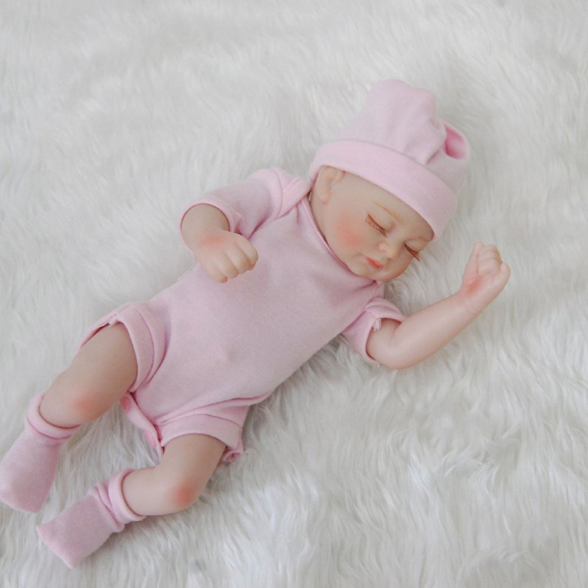 10inch Full Body Silicone Reborn Baby Doll with Clothes & Accessories O355