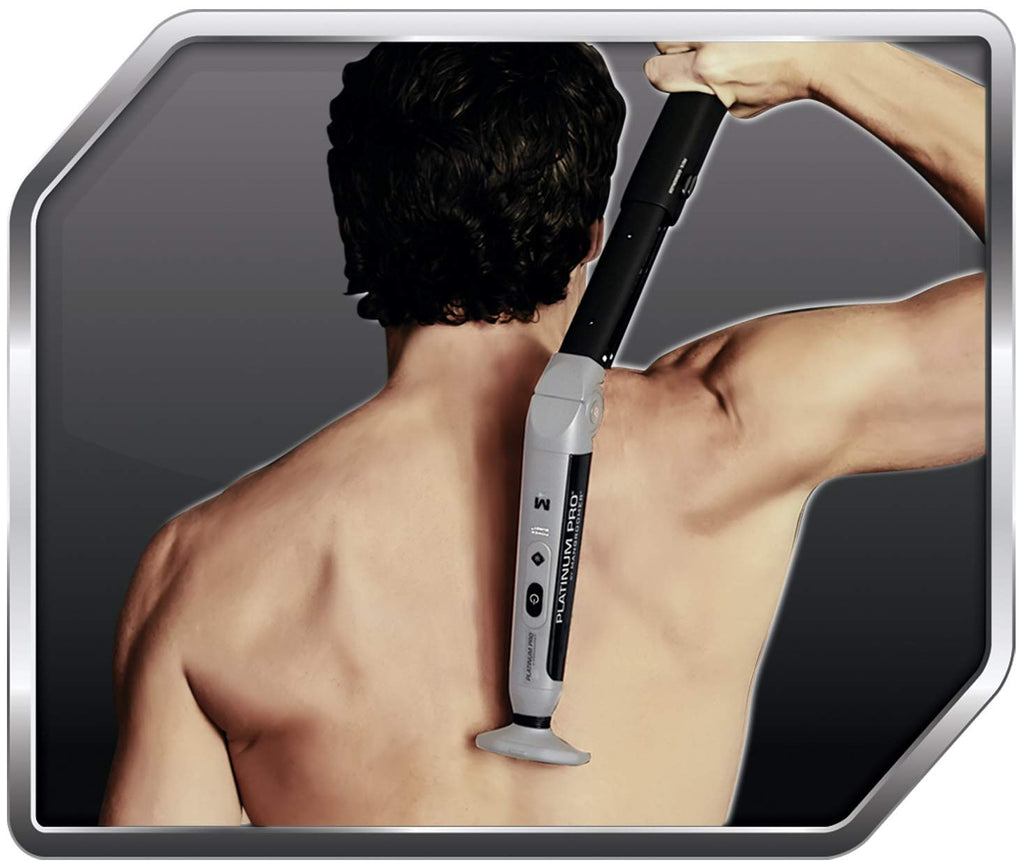 Back Shaver with 3 Flex Heads, Power Hinge, Extreme Reach Handle & Bonus Case, 4 Piece Set A7053