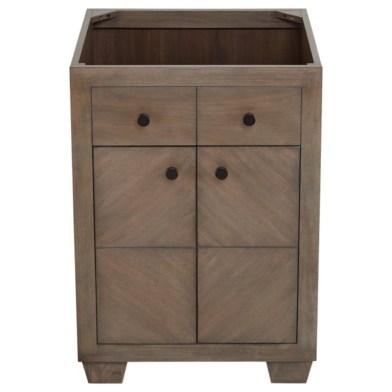 Gray Wash Wood Single Vanity Cabinet M346879