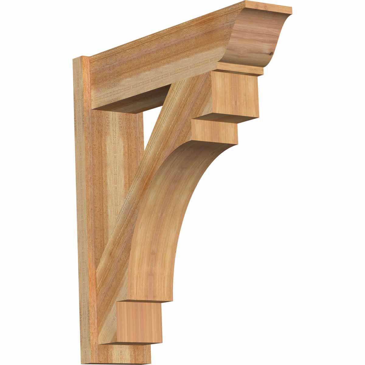 8x22W x 30x22D x 34x22H Merced Rough Sawn Traditional Outlooker, Western Red Cedar L87284