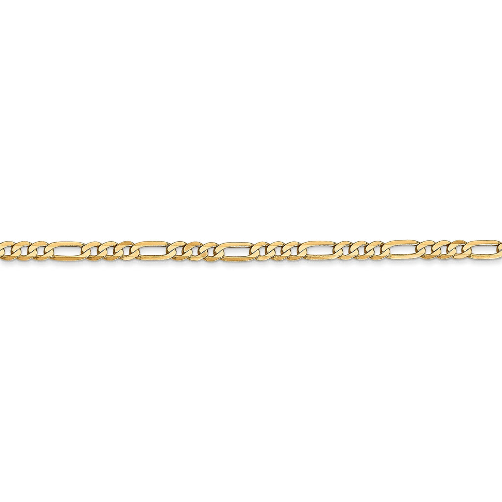 14k Yellow Gold 2.75mm Figaro Chain D3568