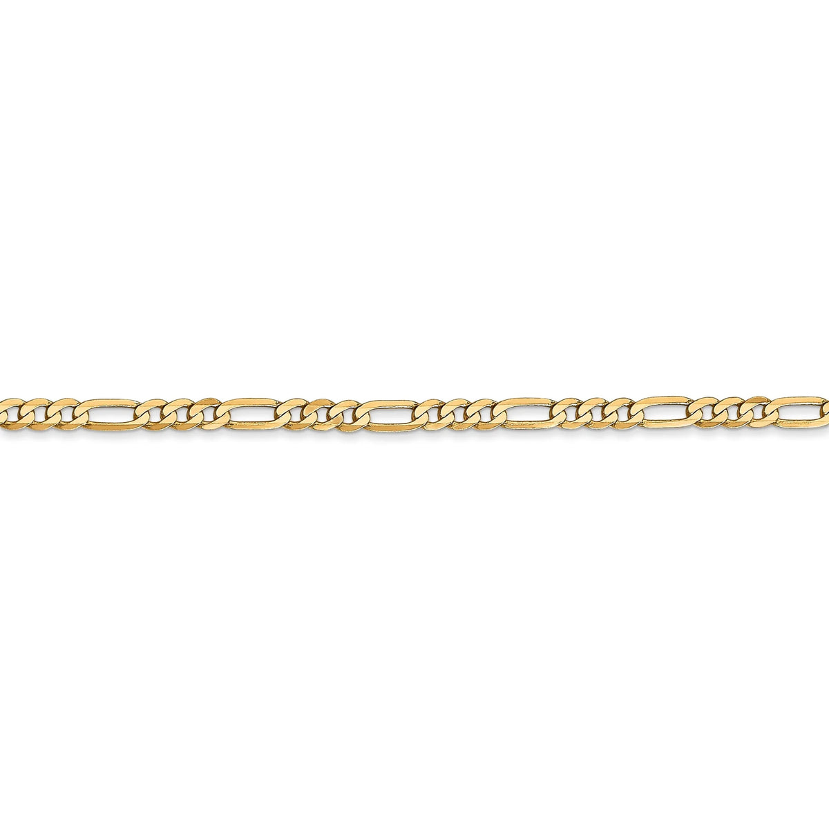 14k Yellow Gold 2.75mm Figaro Chain D3568